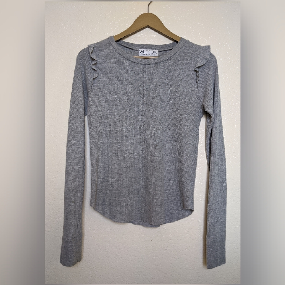 Wildfox "Medley" Long Sleeve Thermal Top